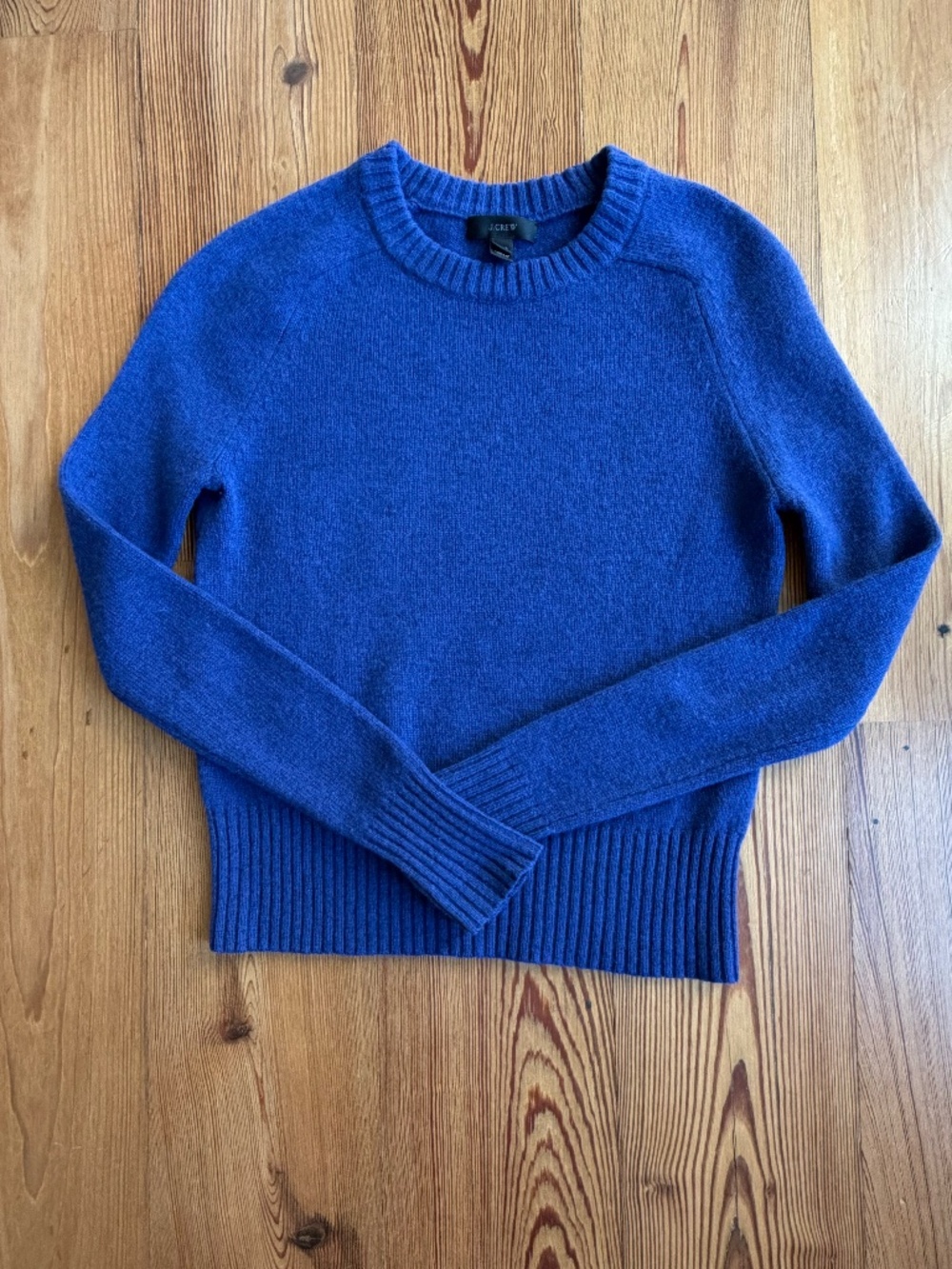 J. Crew Women's Crewneck Sweater in Cobalt Blue Like New XXS Ready for Winter